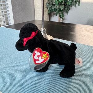Ty Beanie Baby collectible plush toy named "GiGi Poodle Dog